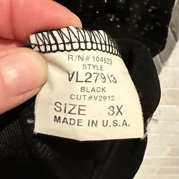 Vikki Vi - Black Party Sparkle Jacket & Tank - Size 3X - Picture 8 of 10